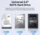 Kieszeń Essager 2,5-calowa obudowa na dysk twardy SATA USB 3.0 3