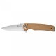 Sencut by We Knife Nóż składany Sachse S21007-3 brown micarta 1