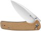 Sencut by We Knife Nóż składany Sachse S21007-3 brown micarta 5