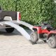 vidaXL Rampa motocyklowa 680 kg 2 pcs Srebrny 205 x 28 x 5 cm 1
