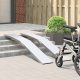 vidaXL Rampa motocyklowa 680 kg 2 pcs Srebrny 205 x 28 x 5 cm 3