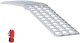 vidaXL Srebrna aluminiowa rampa załadunkowa 230 x 44 x 13 cm 2