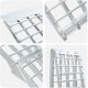 vidaXL Srebrna aluminiowa rampa załadunkowa 230 x 44 x 13 cm 9
