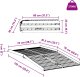 vidaXL Rampa dla wózka inwalidzkiego Srebrny 152 x 73 x 11 cm 10