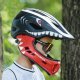 RockBros Kask TT-32006 Shark dziecięcy z odpinaną szczęką rozmiar S (48-52) - czarny 2