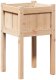 Drewutnia vidaXL Doniczka ogrodowa naturalna Lite drewno sosnowe, 40 x 40 x 70 cm 2