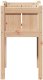 Drewutnia vidaXL Doniczka ogrodowa naturalna Lite drewno sosnowe, 40 x 40 x 70 cm 4