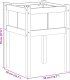 Drewutnia vidaXL Doniczka ogrodowa Lite drewno sosnowe 50 x 50 x 70 cm 7
