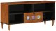 vidaXL Szafka pod telewizor z półką orzech włoski 100 x 33,5 x 46 cm 1