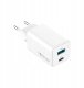 Forever ładowarka sieciowa GaN PD QC TC-08-45AC 1x USB-C 1x USB 45W biała 1