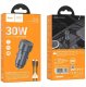 Ładowarka Hoco Ładowarka samochodowa USB A + USB C QC3.0 PD 30W + kabel USB C do Lightning Z57A czarna 6