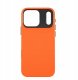 Yaxo Etui na telefon Leather Gear Slim Case MagSafe iPhone 17 Pro Magma Orange 1
