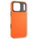 Yaxo Etui na telefon Leather Gear Slim Case MagSafe iPhone 17 Pro Max Magma Orange 7