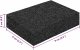 vidaXL Gumowa podkładka 25 pcs czarny 6 x 9 x 2 cm Guma 9