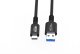 Kabel USB MicroConnect USB-C - USB-A 0.15 m Czarny (Premium USB-C to USB-A cable) 3