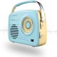 Retro Radio RR-7302 Bluetooth AUX USB AM FM Styl Vintage Przenośne Niebieskie 1
