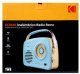 Retro Radio RR-7302 Bluetooth AUX USB AM FM Styl Vintage Przenośne Niebieskie 2