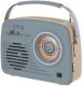 Retro Radio RR-7302 Bluetooth AUX USB AM FM Styl Vintage Przenośne Niebieskie 8