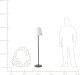 Beliani Lampa ogrodowa podłogowa solarna LED FONESCA Biały 9