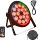 LIGHT4ME HEX PAR RING reflektor sceniczny efekt oświetleniowy DMX 18x6W RGBWA+UV LED+30x0,3W 1