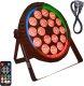LIGHT4ME HEX PAR RING reflektor sceniczny efekt oświetleniowy DMX 18x6W RGBWA+UV LED+30x0,3W 8