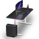 Biurko Ultradesk QUEST Czarno-Białe 140 cm x 70 cm Szare nogi 5