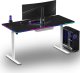 Biurko Ultradesk QUEST Czarno-Białe 140 cm x 70 cm Szare nogi 7
