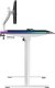 Biurko Ultradesk QUEST Czarno-Białe 140 cm x 70 cm Szare nogi 8