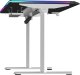 Biurko Ultradesk QUEST Czarno-Białe 140 cm x 70 cm Szare nogi 10