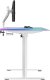 Biurko Ultradesk QUEST Szaro-Białe 140 cm x 70 cm Białe nogi 8