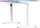 Biurko Ultradesk QUEST Szaro-Białe 140 cm x 70 cm Białe nogi 12