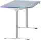 Biurko Ultradesk QUEST Szaro-Białe 140 cm x 70 cm Białe nogi 13