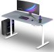 Biurko Ultradesk QUEST Szaro-Białe 140 cm x 70 cm Białe nogi 1