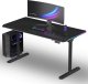 Biurko Ultradesk QUEST Czarne 140 cm x 70 cm Czarne nogi 1