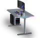 Biurko Ultradesk QUEST Szare 140 cm x 70 cm Szare nogi 2