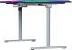 Biurko Ultradesk QUEST Szaro-Czarne 140 cm x 70 cm Szare nogi 12