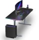 Biurko Ultradesk QUEST Szaro-Czarne 140 cm x 70 cm Szare nogi 5