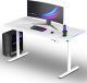 Biurko Ultradesk QUEST Białe 140 cm x 70 cm Białe nogi 1