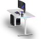 Biurko Ultradesk QUEST Białe 140 cm x 70 cm Białe nogi 2