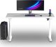 Biurko Ultradesk QUEST Białe 140 cm x 70 cm Białe nogi 4