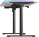 Biurko Ultradesk QUEST Czarno-Białe 140 cm x 70 cm Czarne nogi 10