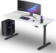 Biurko Ultradesk QUEST Czarno-Białe 140 cm x 70 cm Czarne nogi 1