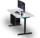 Biurko Ultradesk QUEST Czarno-Białe 140 cm x 70 cm Czarne nogi 2