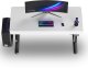 Biurko Ultradesk QUEST Czarno-Białe 140 cm x 70 cm Czarne nogi 3