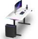 Biurko Ultradesk QUEST Czarno-Białe 140 cm x 70 cm Czarne nogi 5