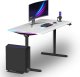 Biurko Ultradesk QUEST Czarno-Białe 140 cm x 70 cm Czarne nogi 6