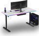 Biurko Ultradesk QUEST Czarno-Białe 140 cm x 70 cm Czarne nogi 7