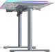 Biurko Ultradesk QUEST Biało-Szare 140 cm x 70 cm Szare nogi 10