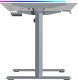 Biurko Ultradesk QUEST Biało-Szare 140 cm x 70 cm Szare nogi 11