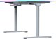 Biurko Ultradesk QUEST Biało-Szare 140 cm x 70 cm Szare nogi 12